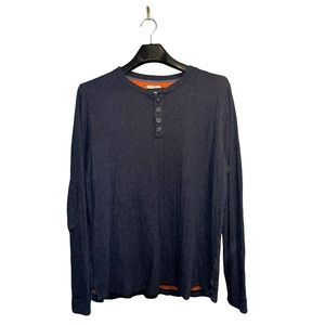 Carbon 2 Cobalt Men's Size XL Henley Pullover Shirt Elbow Pads